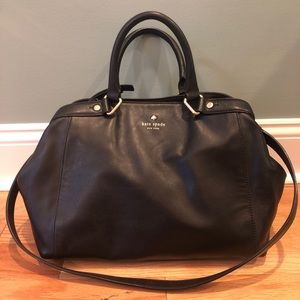 Moving sale! Kate Spade lg black leather handbag